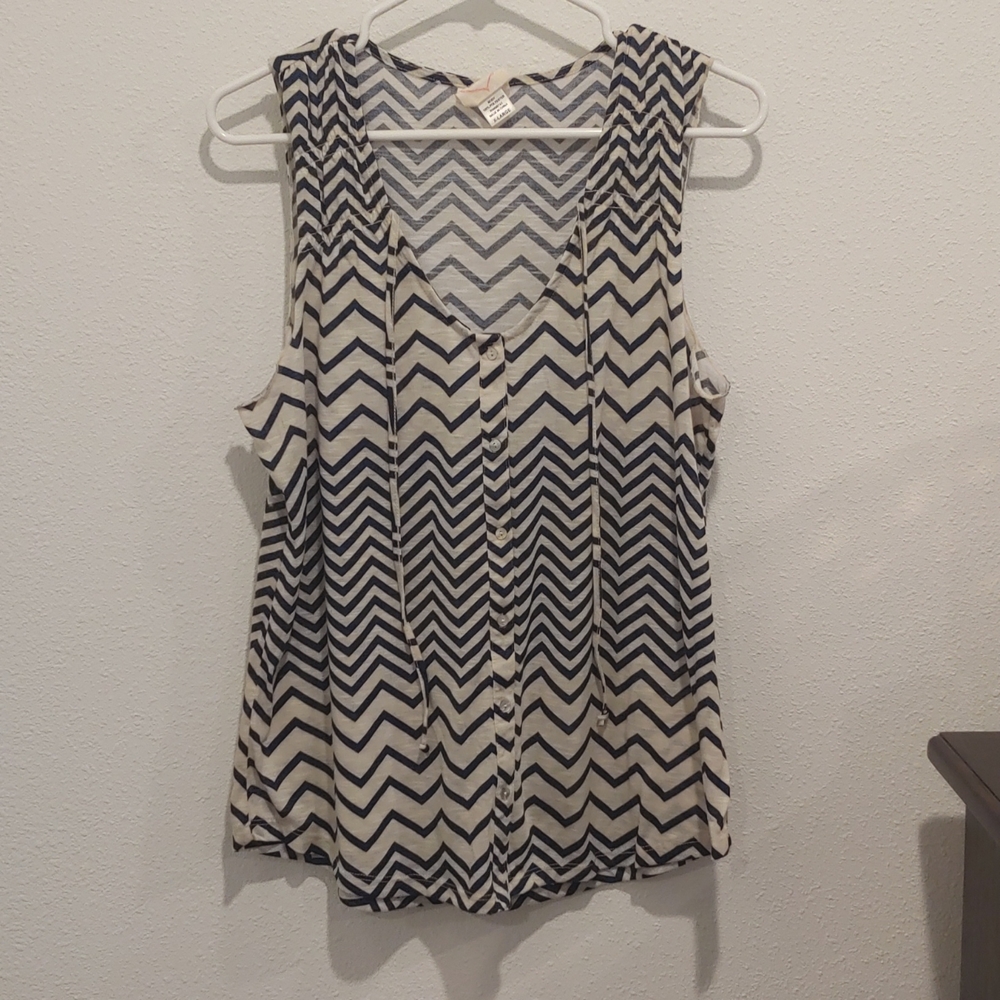 Self Esteem Button Down Tank Size XL